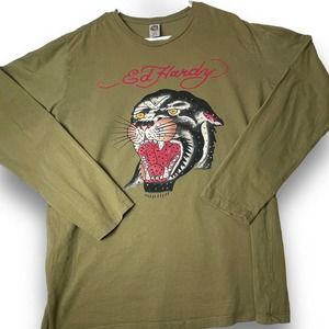 Ed Hardy Womens Vintage Long Sleeve Shirt